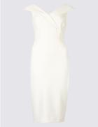 Marks & Spencer Petite Short Sleeve Bodycon Dress Ivory