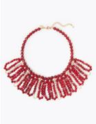 Marks & Spencer Loopy Loop Collar Necklace Red Mix