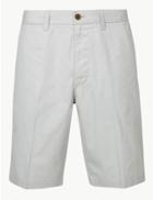 Marks & Spencer Cotton Rich Chino Shorts Grey