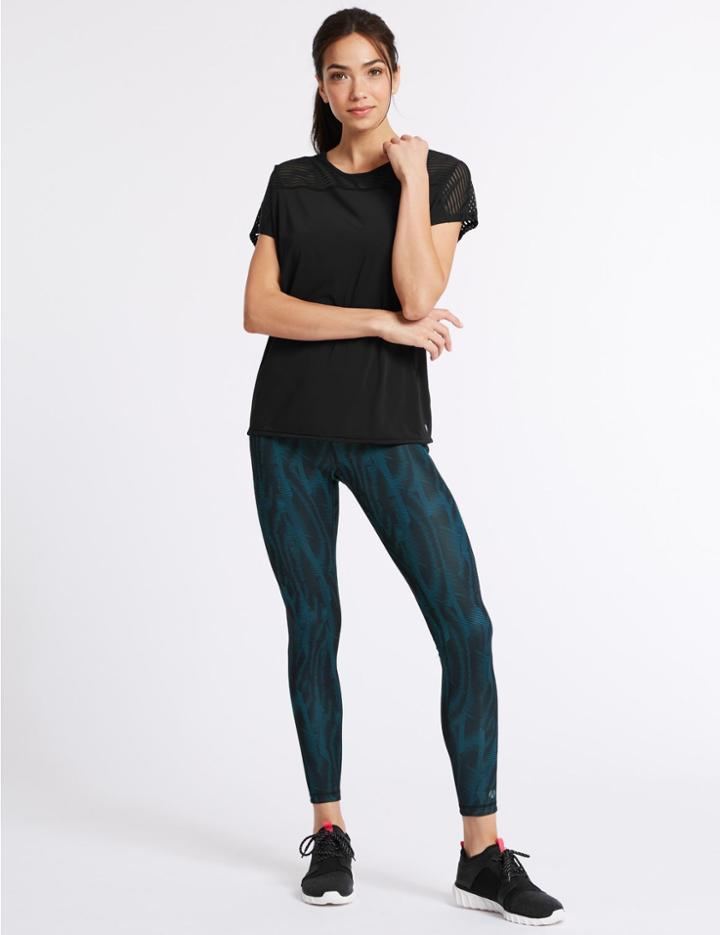 Marks & Spencer Reversible Leggings Black Mix