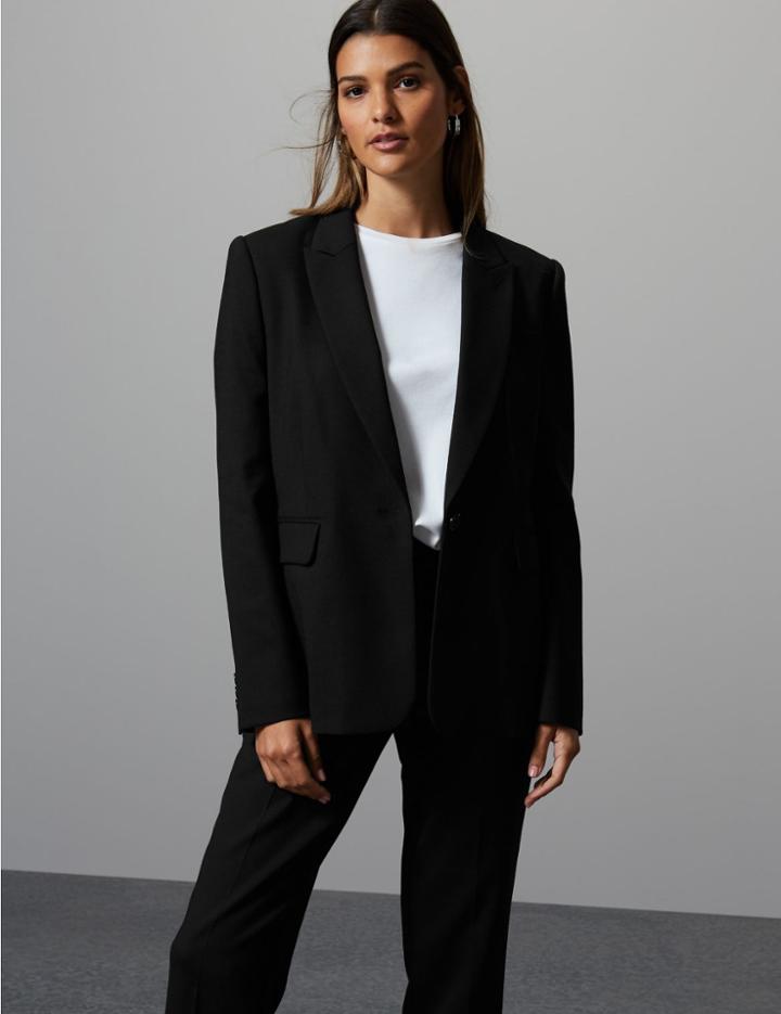 Marks & Spencer Smart Single Breasted Blazer Black