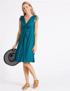 Marks & Spencer Knot Front Vest Dress Kingfisher