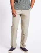 Marks & Spencer Pure Cotton Regular Fit Chinos Natural
