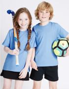 Marks & Spencer 2 Pack Unisex Pure Cotton T-shirts Blue