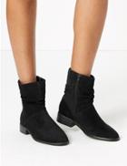 Marks & Spencer Suede Slouchy Ankle Boots