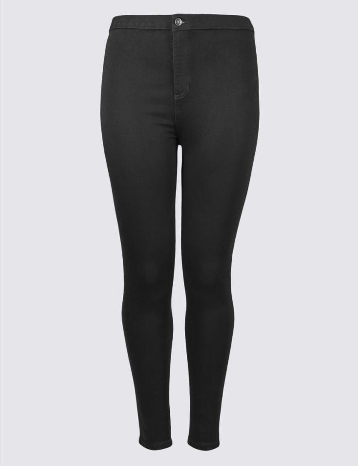 Marks & Spencer Plus High Waist Jeans Black