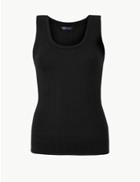 Marks & Spencer Textured Vest Top Black