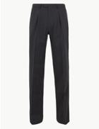 Marks & Spencer Regular Stretch Trousers Charcoal