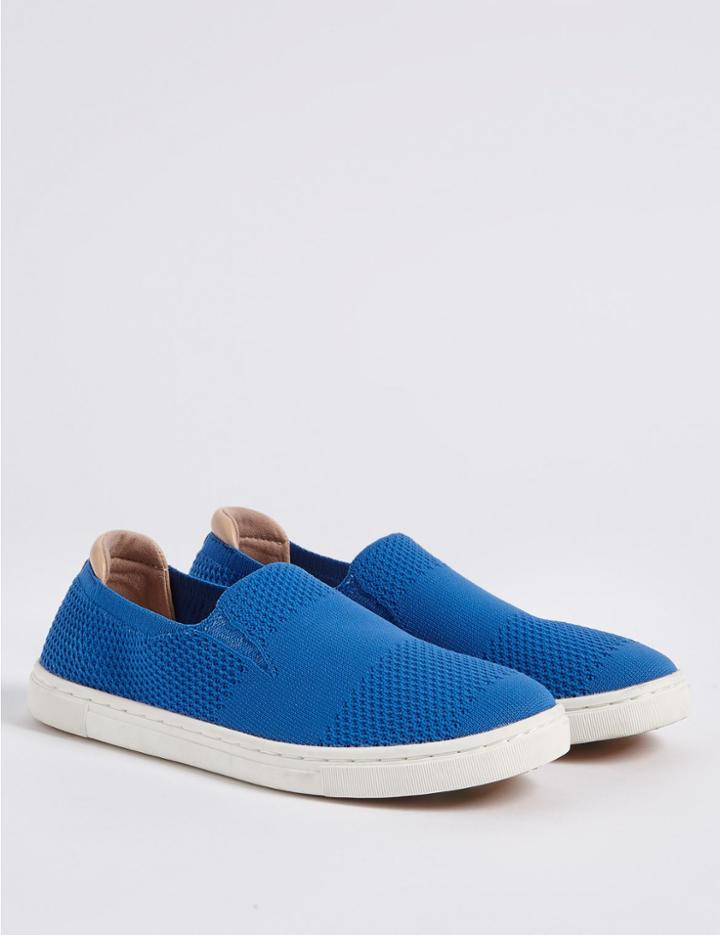 Marks & Spencer Knitted Trainers Blue