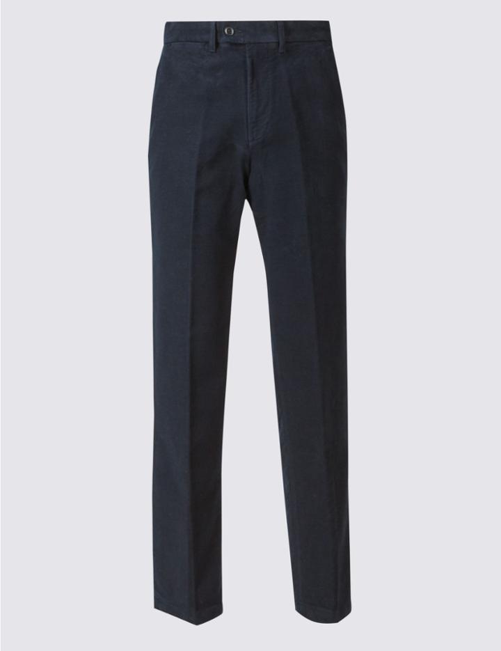 Marks & Spencer Regular Fit Pure Cotton Chinos Mole