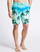 Marks & Spencer Printed Quick Dry Swim Shorts Blue Mix