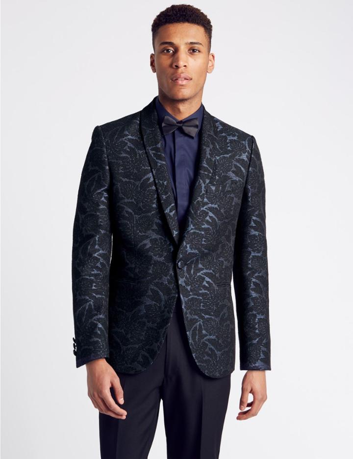 Marks & Spencer Slim Fit Jacket Blue/black