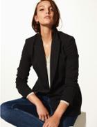 Marks & Spencer Longline Double Breasted Blazer Black