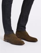 Marks & Spencer Suede Lace-up Chukka Boots Olive