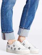Marks & Spencer Lace-up Star Trainers With Insolia Flex&reg; White