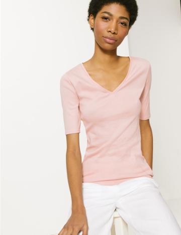 Marks & Spencer Pure Cotton T-shirt Pink