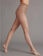 Marks & Spencer 7 Denier Cool Comfort&trade; Ladder Resist Bare Cooling Tights Nutmeg