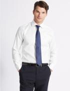 Marks & Spencer Tailored Fit Cutaway Collar Single Cuff Shirt White