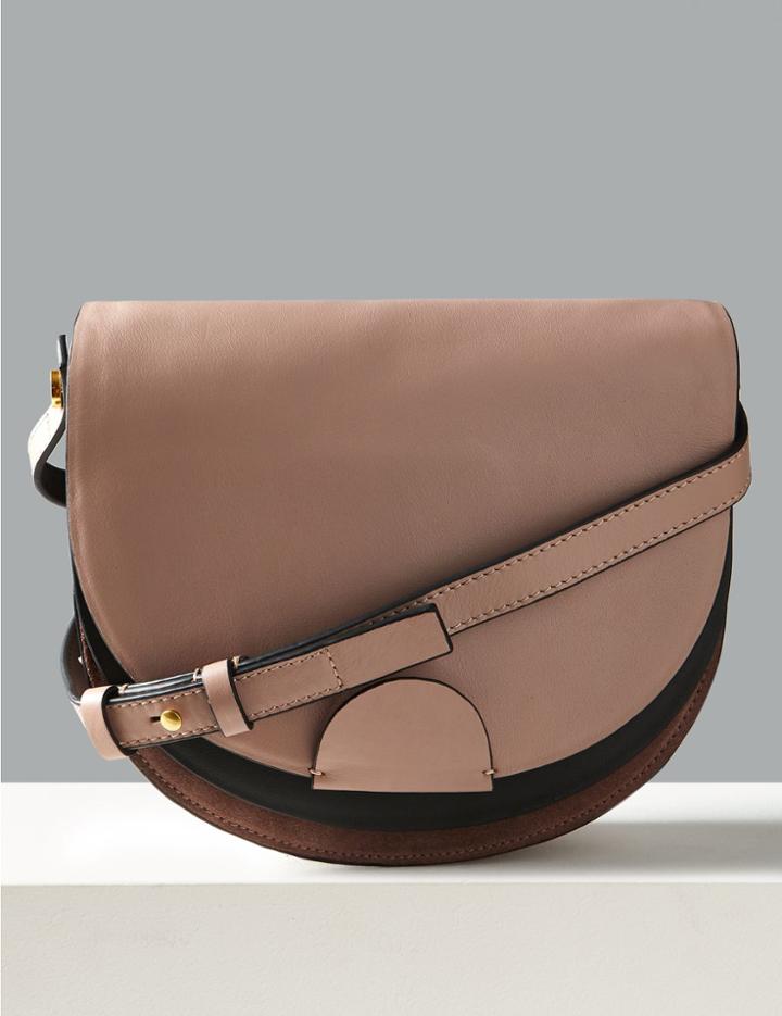 Marks & Spencer Leather Cross Body Bag Dusky Rose