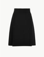 Marks & Spencer Pleat Front Mini Skirt Black