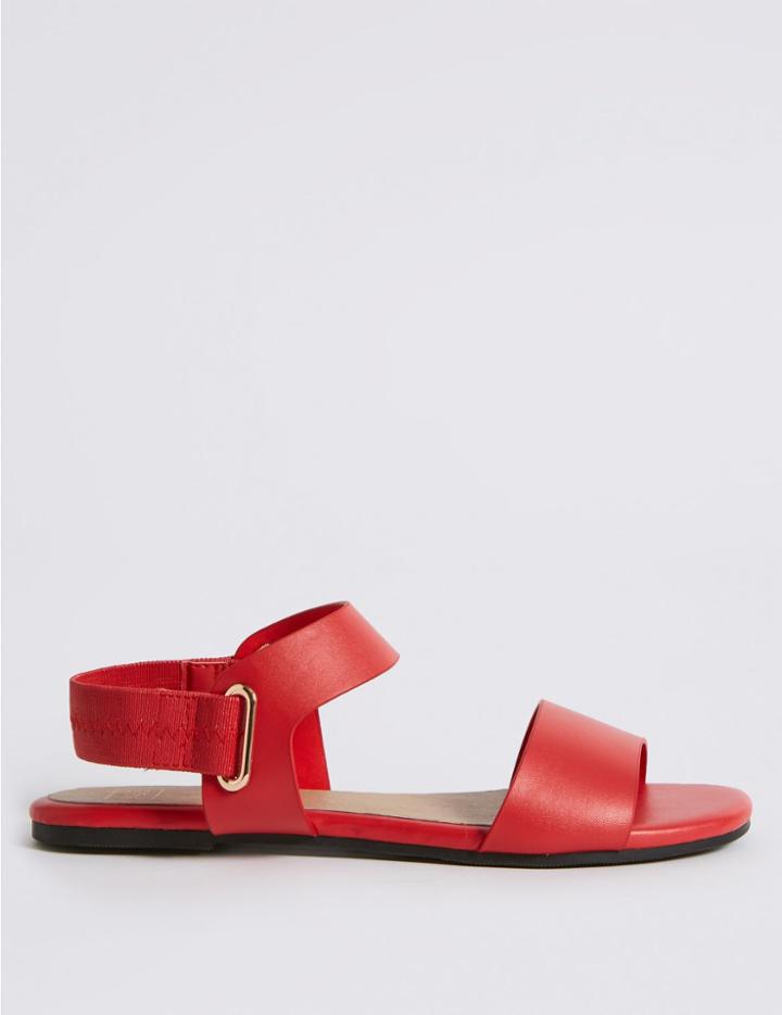 Marks & Spencer Elastic Ring Detail Sandals Red