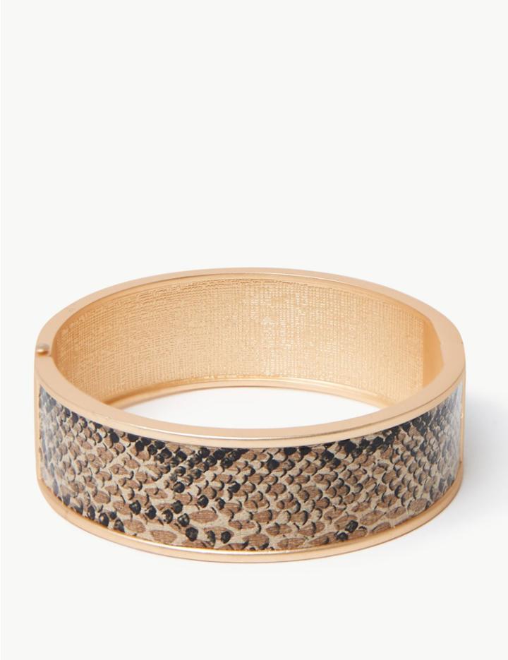 Marks & Spencer Slim Hinged Bangle Brown Mix