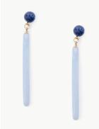 Marks & Spencer Ball Stick Drop Earrings Blue Mix