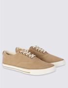 Marks & Spencer Suede Oxford Lace-up Shoes Stone