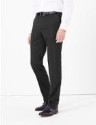 Marks & Spencer Tailored Fit Stretch Trousers Charcoal