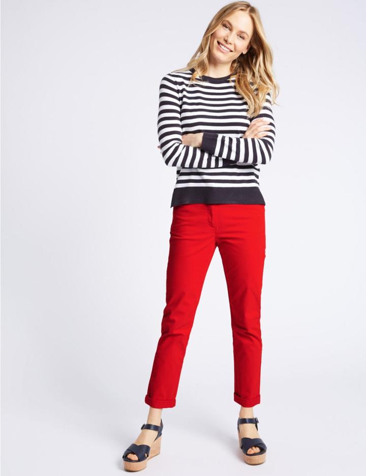 Marks & Spencer Cotton Rich Chinos Red