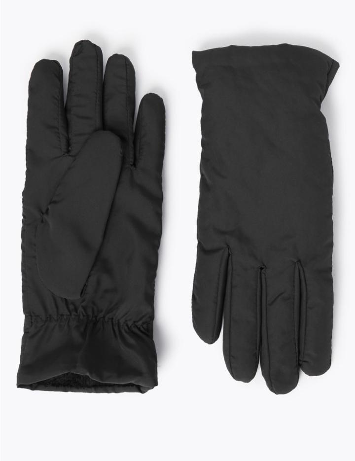 Marks & Spencer Faux Fur Lined Gloves Black
