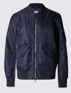 Marks & Spencer Baseball Bomber Jacket With Stormwear&trade; Navy