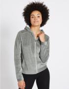 Marks & Spencer Cotton Rich Velour Long Sleeve Sweatshirt Grey