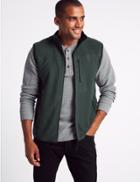 Marks & Spencer Fleece Gilet With Staynew&trade; Green