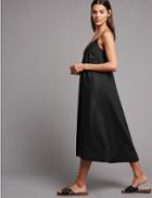 Marks & Spencer Pure Cotton Swing Midi Dress Black