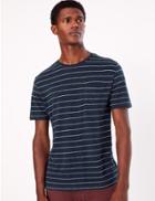 Marks & Spencer Striped T-shirt Navy