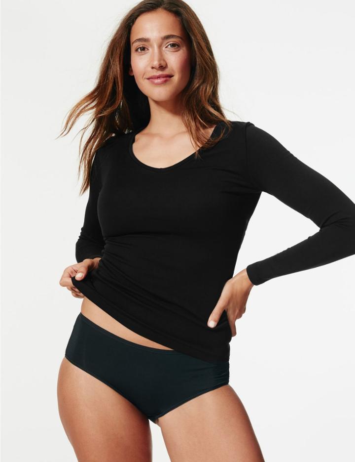 Marks & Spencer Heatgen Plus&trade; Thermal Long Sleeve Top Black