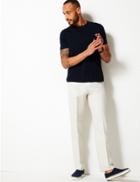 Marks & Spencer Regular Fit Pure Cotton Chinos With Stormwear&trade; Ecru
