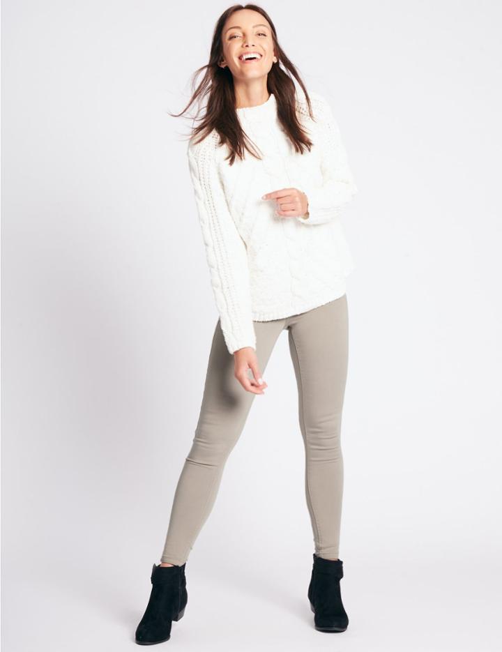 Marks & Spencer High Waist Super Skinny Jeans Oyster