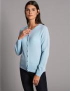 Marks & Spencer Pure Cashmere Button Through Cardigan Chambray