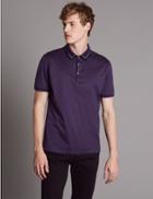 Marks & Spencer Pure Cotton Polo Shirt Rich Purple