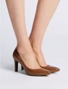 Marks & Spencer Stiletto Heel Pointed Court Shoes Light Caramel