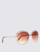 Marks & Spencer Double Frame Oversized Sunglasses Gold