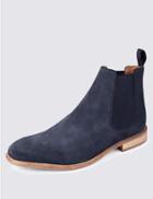 Marks & Spencer Suede Chelsea Boots Navy