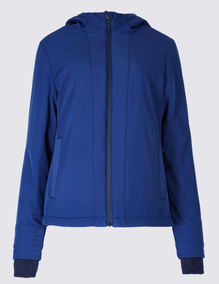 Marks & Spencer Padded Jacket With Stormwear&trade; Medium Indigo