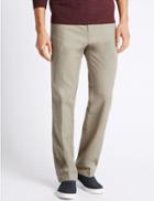 Marks & Spencer Pure Cotton Regular Fit Chinos Natural Mix