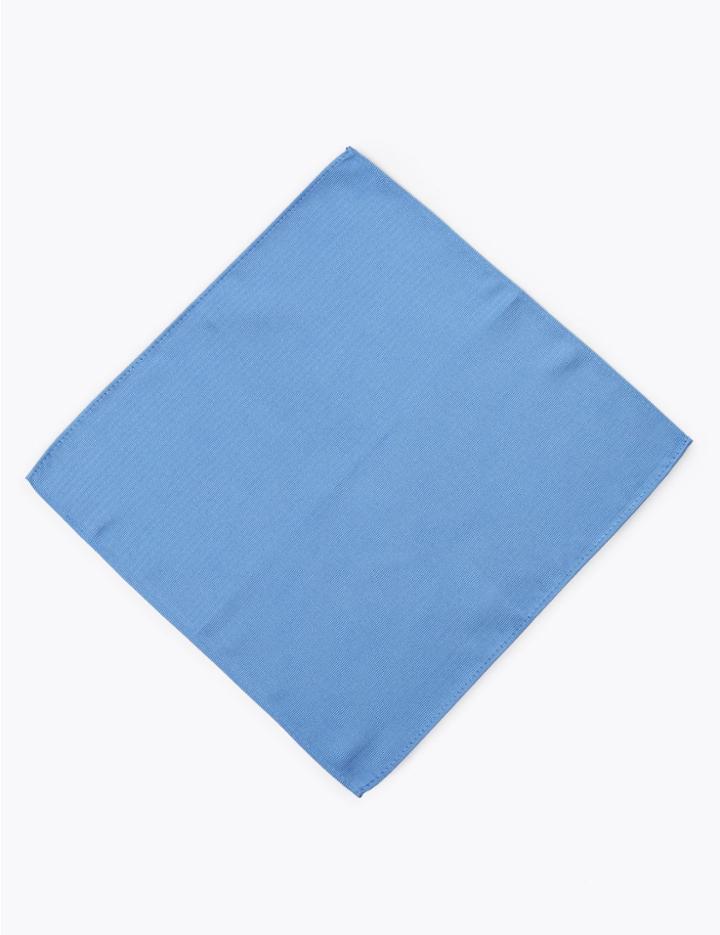 Marks & Spencer Twill Pocket Square Medium Blue