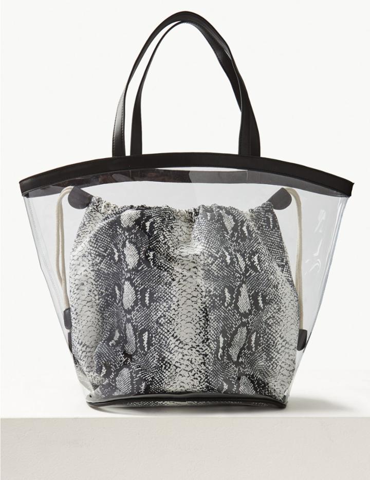 Marks & Spencer Transparent Shopper Bag Natural