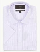 Marks & Spencer Pure Cotton Non-iron Slim Fit Shirt Pink Mix
