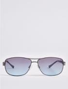 Marks & Spencer Slim Aviator Sunglasses Gunmetal